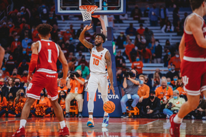 Symir Torrence ranks third on Syracuse with 56 assists.